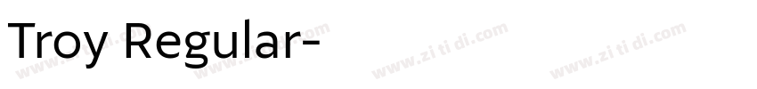 Troy Regular字体转换